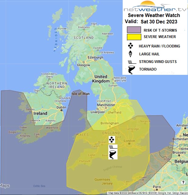 Storm forecast Map